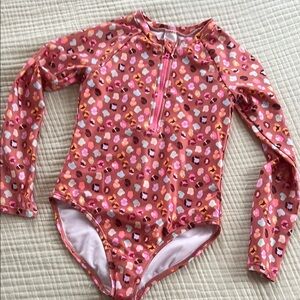 Cat & Jack Pink and Brown Rashguard Swimwear